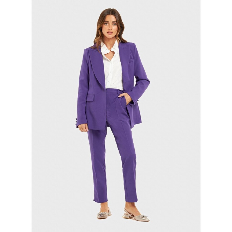 Blazer Alma En Pena Droit Suit Jaune Femme | EAE-95408505